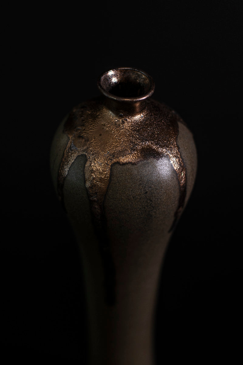 Set of 3 Black Vases