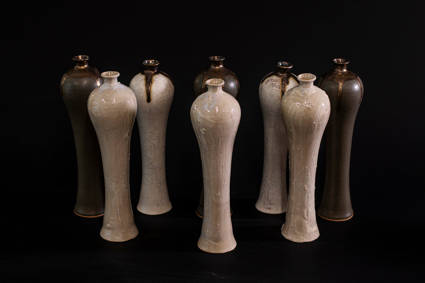 Set of 3 Supernova Vases